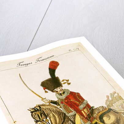 Officer of the Hussars of the Imperial Guard during the First Empire by French School