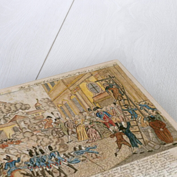 The Terrible Night in Paris, 10th August 1792 by French School