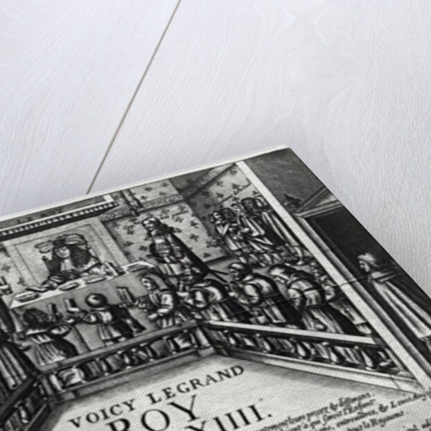 Louis XIV administering justice by French School