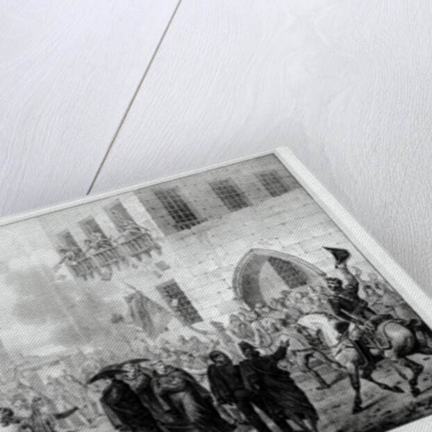 Destruction of the Inquisition in Barcelona, 10th March 1820 by Hippolyte Lecomte