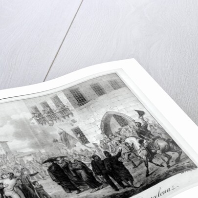 Destruction of the Inquisition in Barcelona, 10th March 1820 by Hippolyte Lecomte
