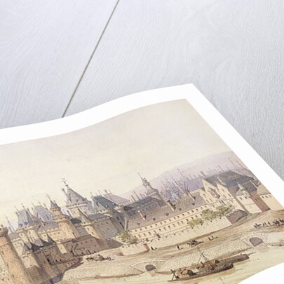 The Louvre during the Reign of Charles V 'The Wise' by Theodor Josef Hubert Hoffbauer
