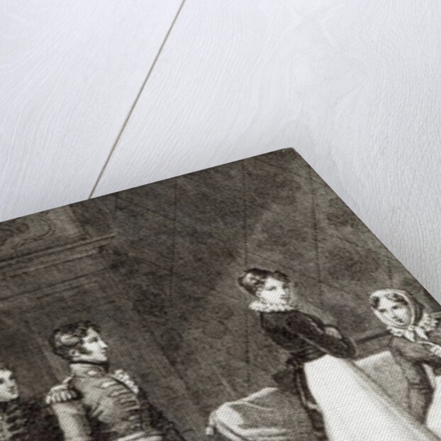 He came up to the table, showed the letter to Alice and left without saying a word! by French School