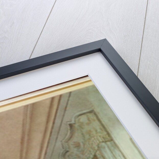 The Empress's Bedroom with the Duchesse de Montebello and Jean-Nicolas Corvisart October 1813 by Marie-Louise de Hapsburg-Lorraine