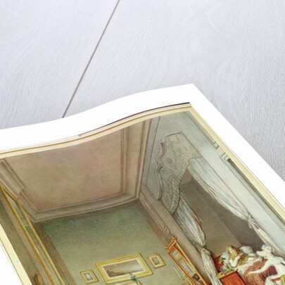 The Empress's Bedroom with the Duchesse de Montebello and Jean-Nicolas Corvisart October 1813 by Marie-Louise de Hapsburg-Lorraine