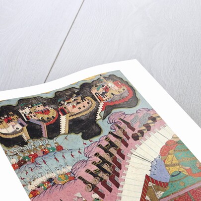 TSM H.1524 The Forces of Suleyman the Magnificent Besieging a Christian Fortress by Turkish School
