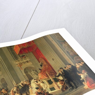 Kissing the Feet of the Statue of St. Peter in St. Peter's, Rome by Antoinette Cecile Hortense Lescot Haudebourt