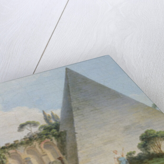 Tomb of Gaius Cestius, Rome by Jean Jacques Francois Le Barbier