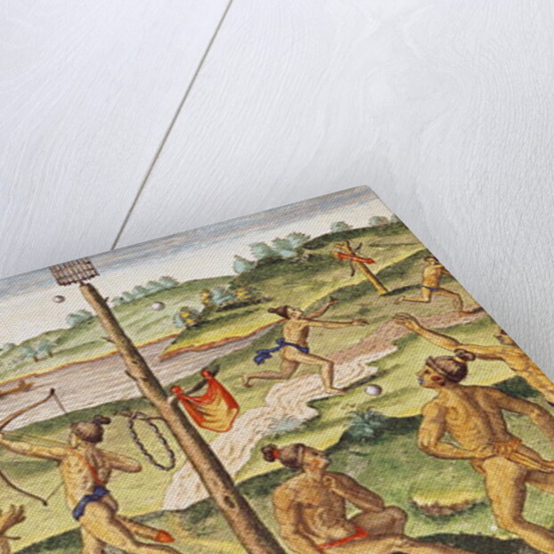 Indians Training for War by Jacques Le Moyne