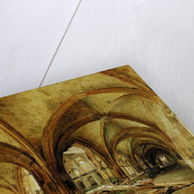 The Cloisters of St. Wandrille, c.1825-30 by Louis Eugene Gabriel Isabey