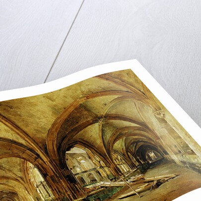 The Cloisters of St. Wandrille, c.1825-30 by Louis Eugene Gabriel Isabey