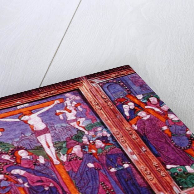 Triptych depicting the Crucifixion, Limousin by Nardon Penicaud