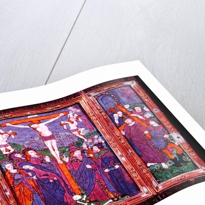 Triptych depicting the Crucifixion, Limousin by Nardon Penicaud