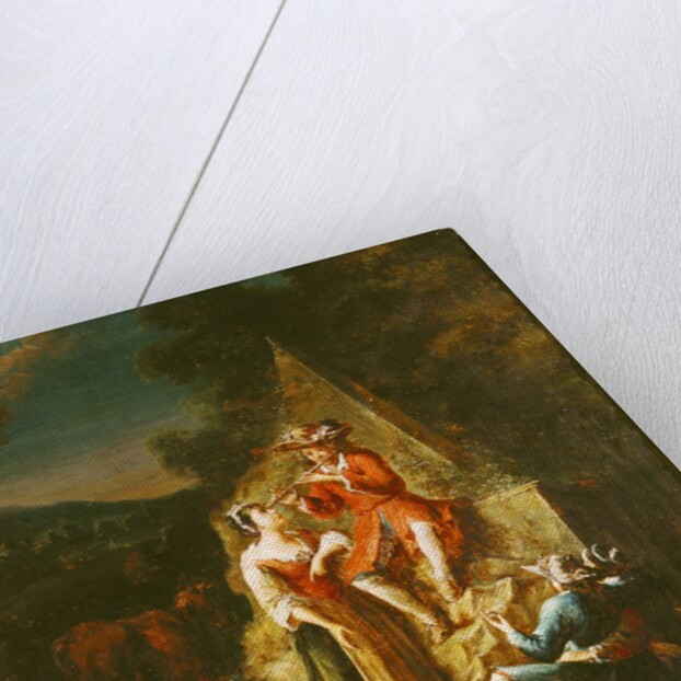 Shepherd Playing a Flute by French School