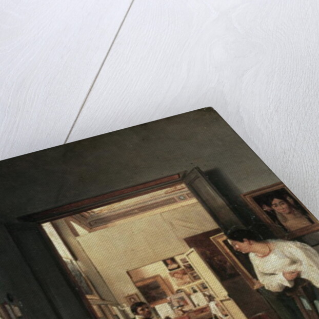 The Studio of Ingres in Rome, 1818 by Jean Alaux