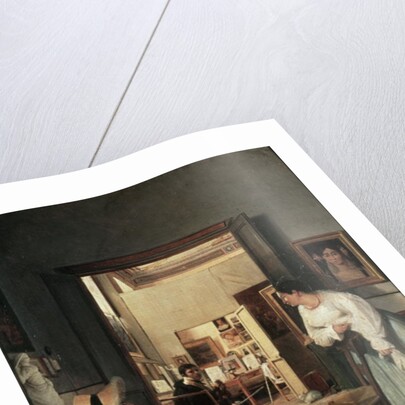 The Studio of Ingres in Rome, 1818 by Jean Alaux