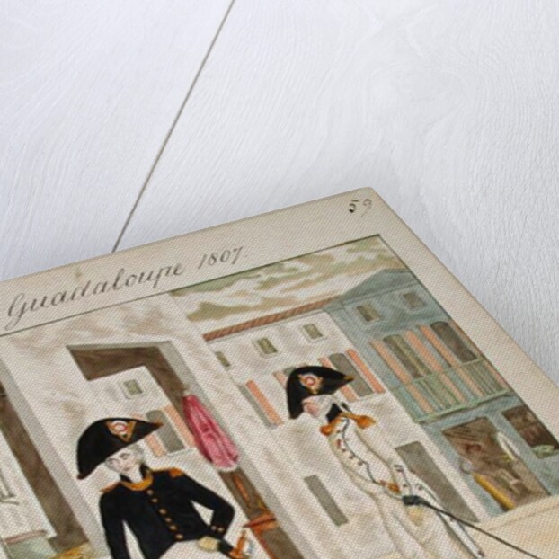 Uniforms of the 66th Regiment of the Line in Pointe a Pitre, Guadeloupe in 1807 by English School