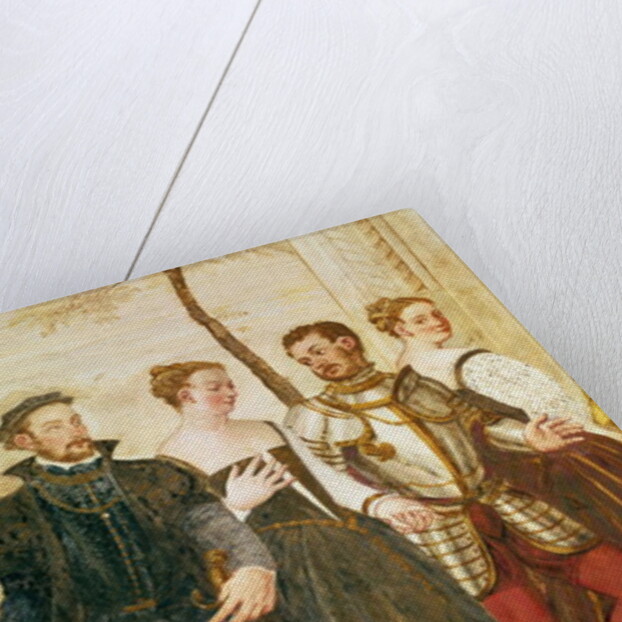 Invitation to the Dance, detail of the central group by Giovanni Antonio Fasolo