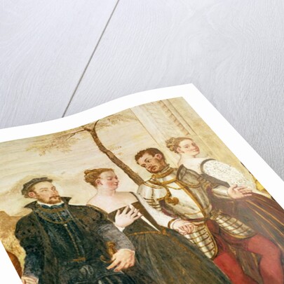 Invitation to the Dance, detail of the central group by Giovanni Antonio Fasolo