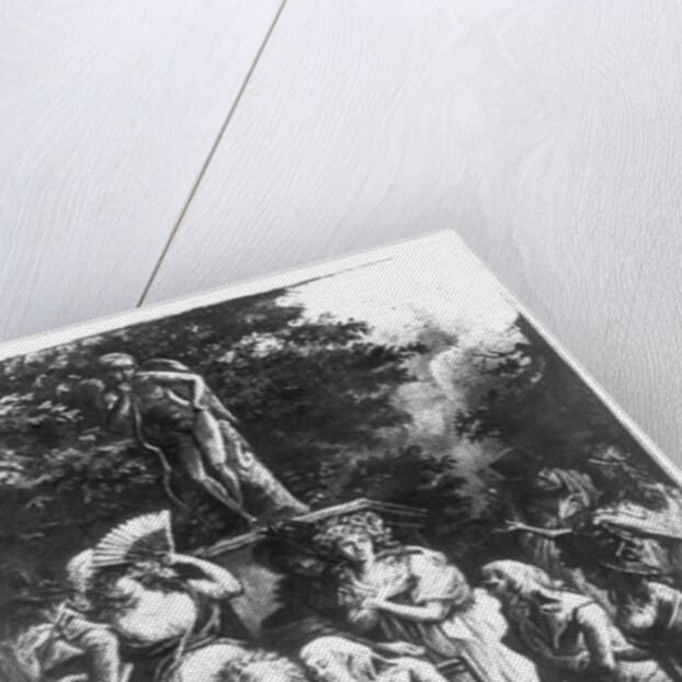 Meeting with Madame de Stael by Philibert Louis Debucourt