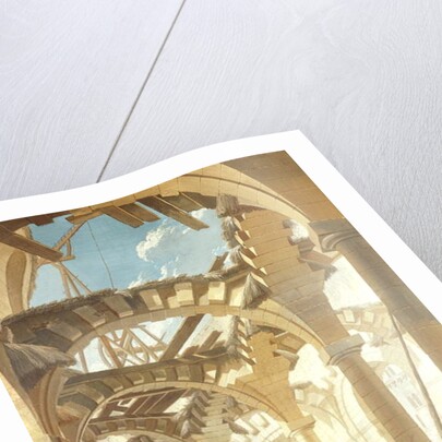 Construction of a Wheat Market, 1765 by Pierre-Antoine Demachy