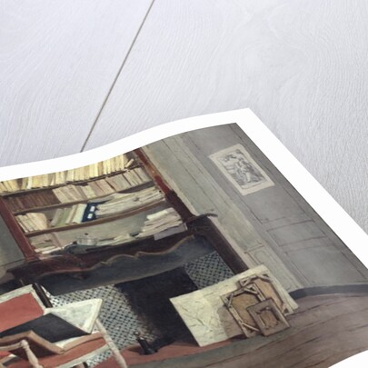 Interior of the Study of Doctor X by Jean-Charles Cazin