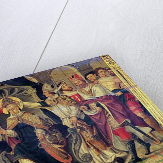 Coronation of Pope Celestine V in August 1294 by French School