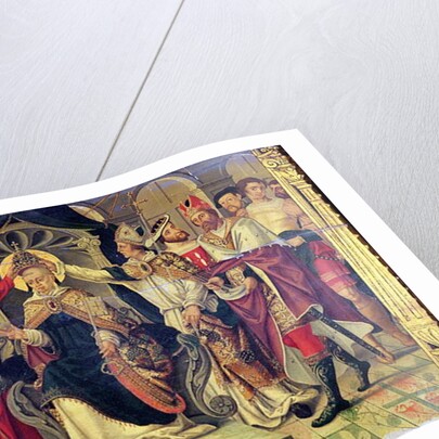 Coronation of Pope Celestine V in August 1294 by French School