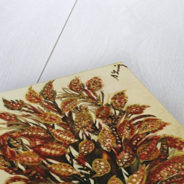 Pomegranate on a Green Background, 1930 by Seraphine (1864-1942) Louis