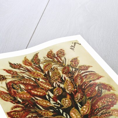 Pomegranate on a Green Background, 1930 by Seraphine (1864-1942) Louis