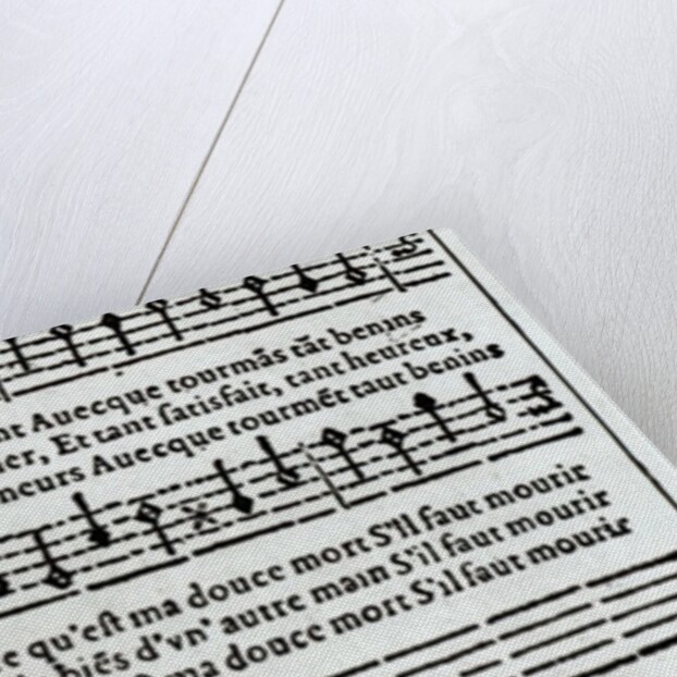 Poem to music by Jean Antoine de Baif by French School