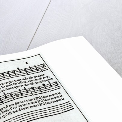 Poem to music by Jean Antoine de Baif by French School