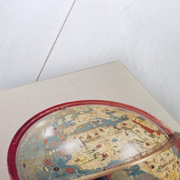 Terrestrial Globe, showing the Indian Ocean, made in Nuremberg, 1492 by Martin Behaim