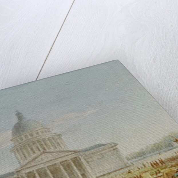 View of the Church of St. Genevieve, the Pantheon, 18th-19th century by Victor Jean Nicolle