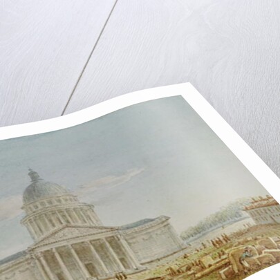 View of the Church of St. Genevieve, the Pantheon, 18th-19th century by Victor Jean Nicolle