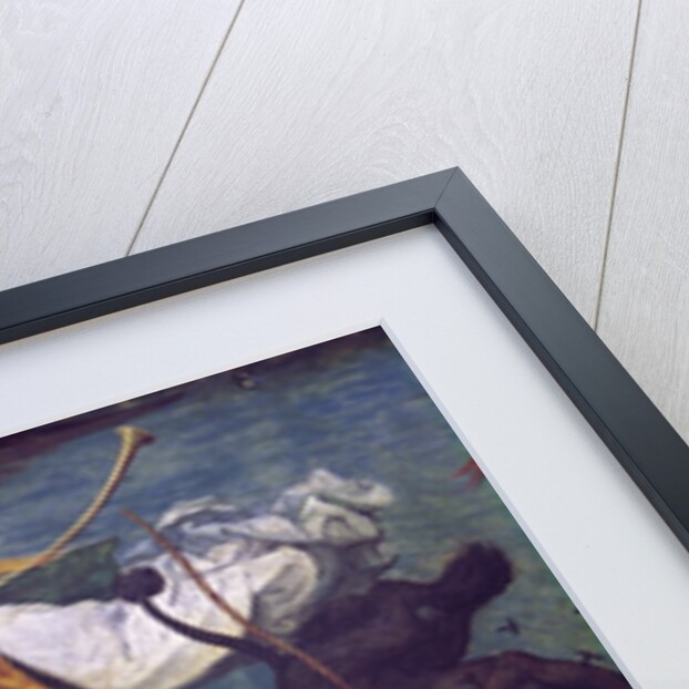 The Fall of the Rebel Angels, detail of angels fighting and playing music by Pieter the Elder Bruegel