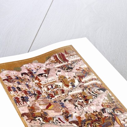 Suleyman the Magnificent at the Battle of Mohacs in 1526 by Ottoman School