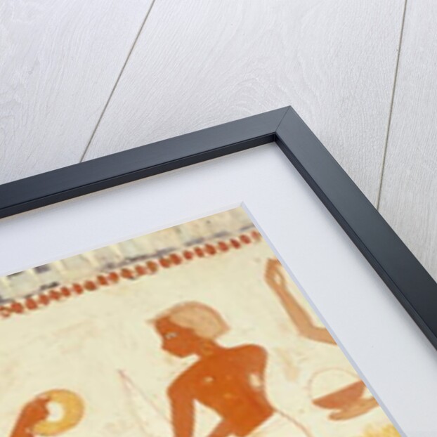 Measuring the land using rope by Egyptian 18th Dynasty