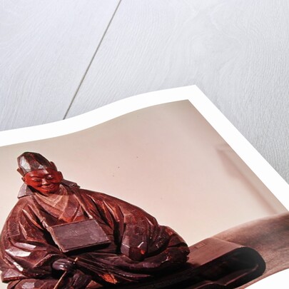Seated statue of Basho Edo Period by Ran-Koo