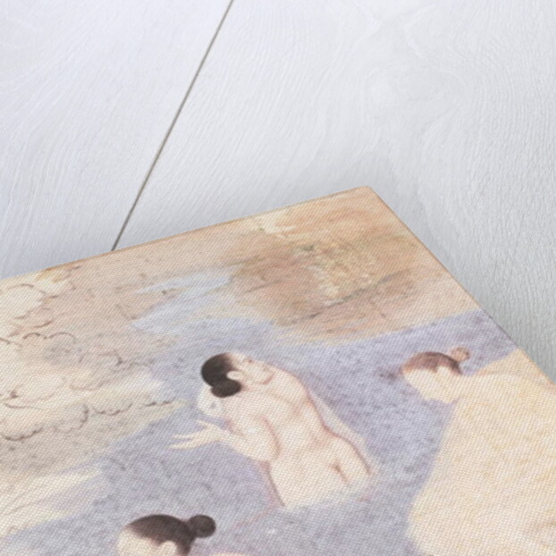 Three Bathers by Indian School