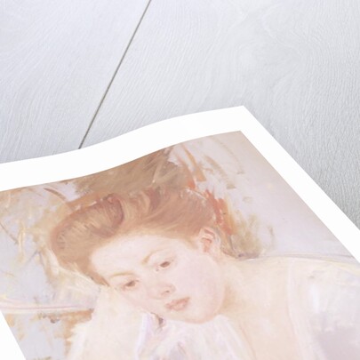 Head of a Young Girl by Mary Stevenson Cassatt