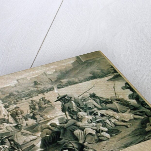 The Vendean Army Crossing the Loire at St. Florent le Vieil, 18th October 1793 by French School