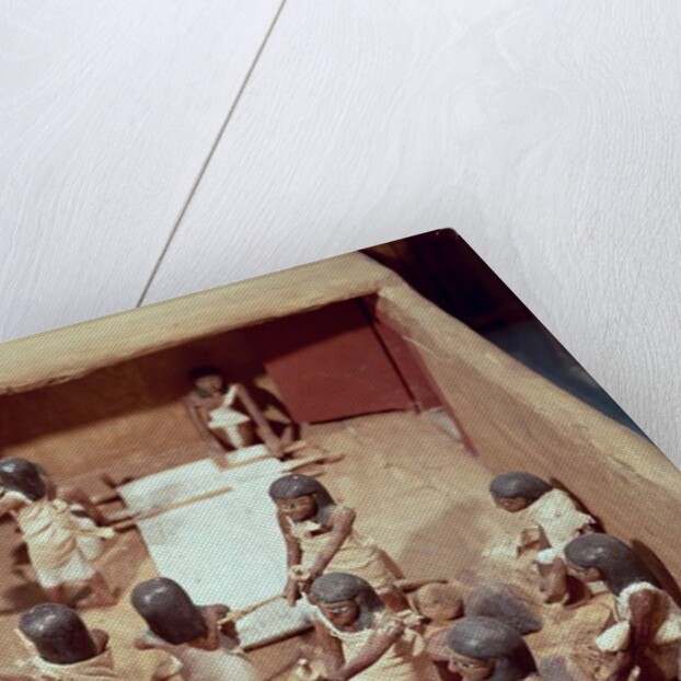 Funerary model of a textile workshop by Egyptian 11th Dynasty