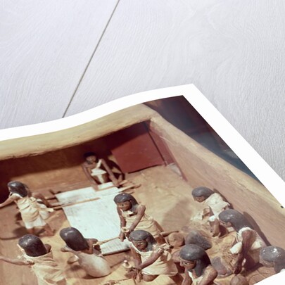 Funerary model of a textile workshop by Egyptian 11th Dynasty