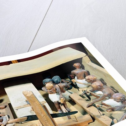 Funerary model of a carpentry workshop by Egyptian 11th Dynasty