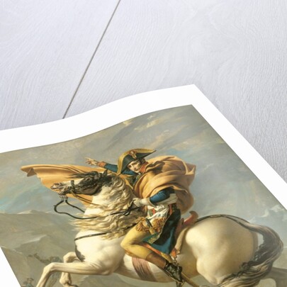 Napoleon Crossing the Alps at the St Bernard Pass, 20th May 1800, c.1800-01 by Jacques Louis David