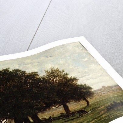 Holm Oaks, Apremont, 1850-52 by Pierre Etienne Theodore Rousseau