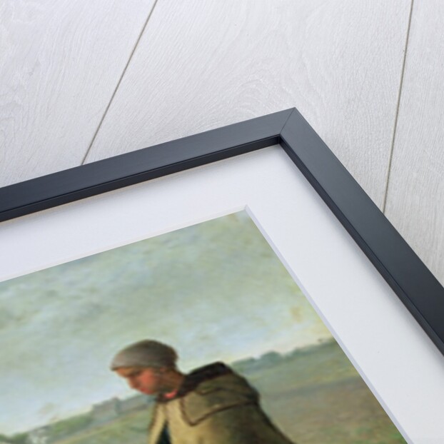 Woman Grazing her Cow, 1858 by Jean-Francois Millet