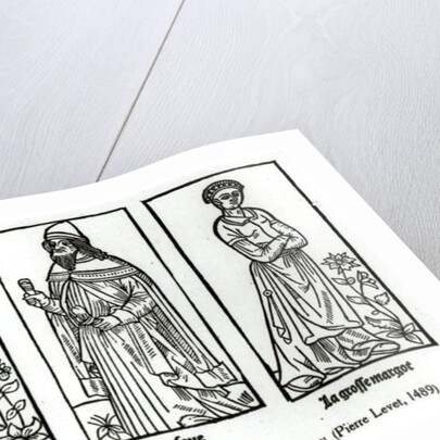 Francois Villon Bishop Thibaud d'Auxigny and Le Grosse Margor by French School