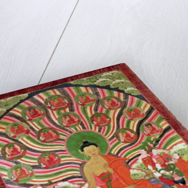 Scenes from the life of Buddha by School Tibetan